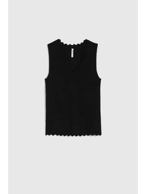 Moodo Čierny dámsky top Moodo