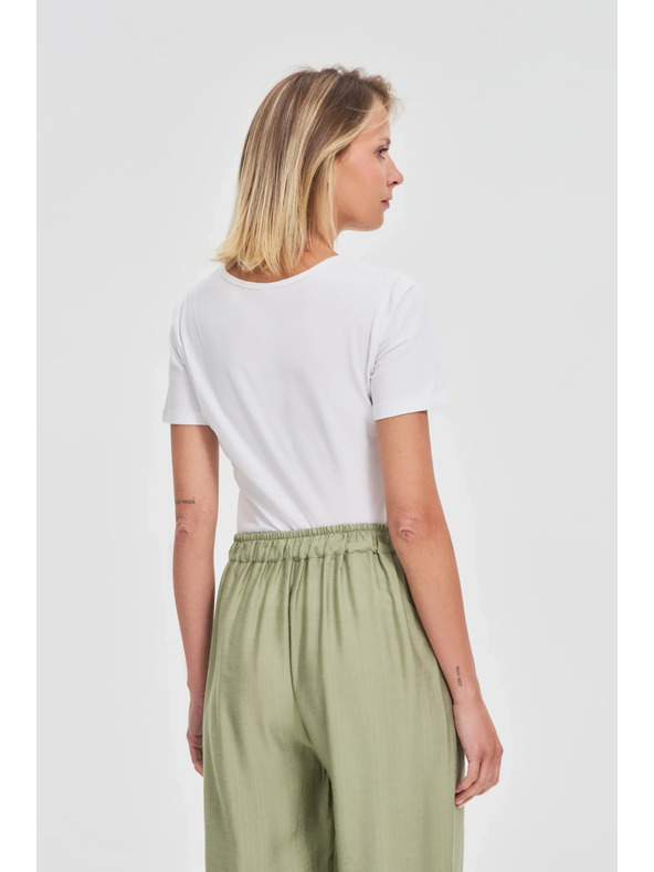 Moodo Biele dámske tričko Moodo