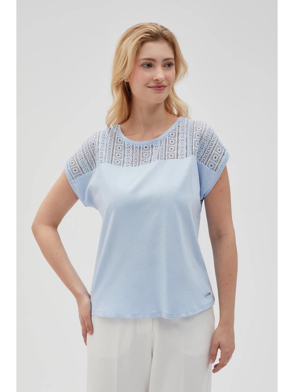 Moodo Svetlomodré dámske tričko Moodo