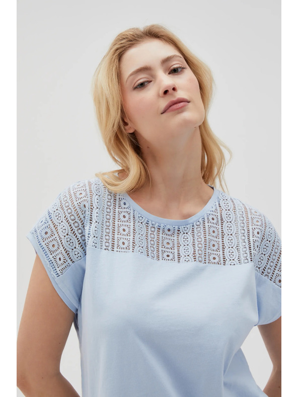 Moodo Svetlomodré dámske tričko Moodo