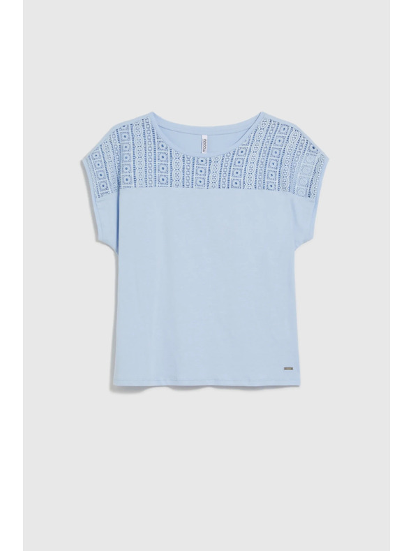 Moodo Svetlomodré dámske tričko Moodo