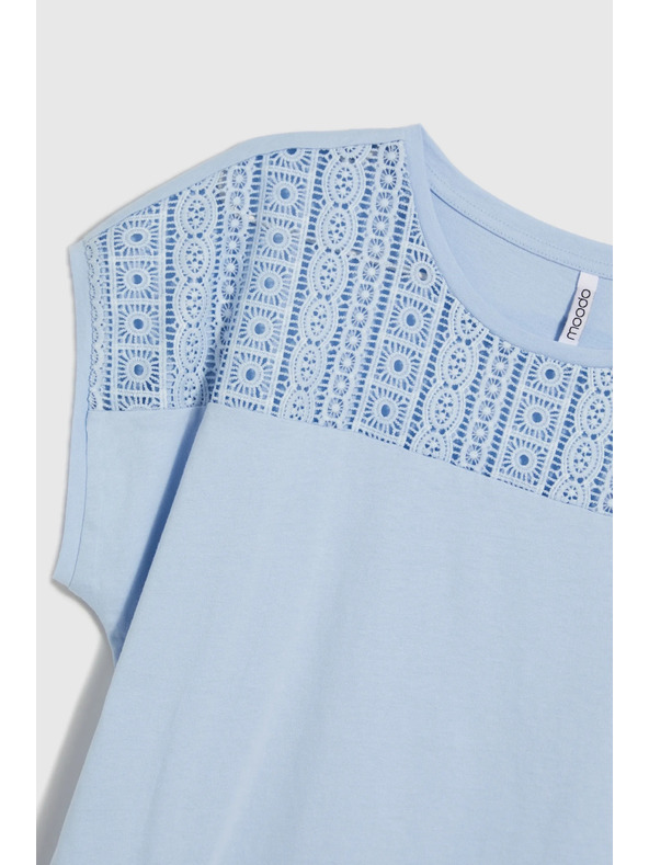 Moodo Svetlomodré dámske tričko Moodo