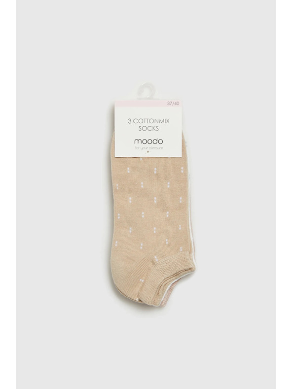 Moodo Biele dámske ponožky