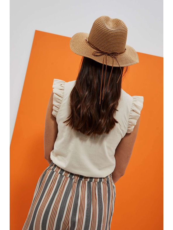 Moodo Béžový dámsky klobúk