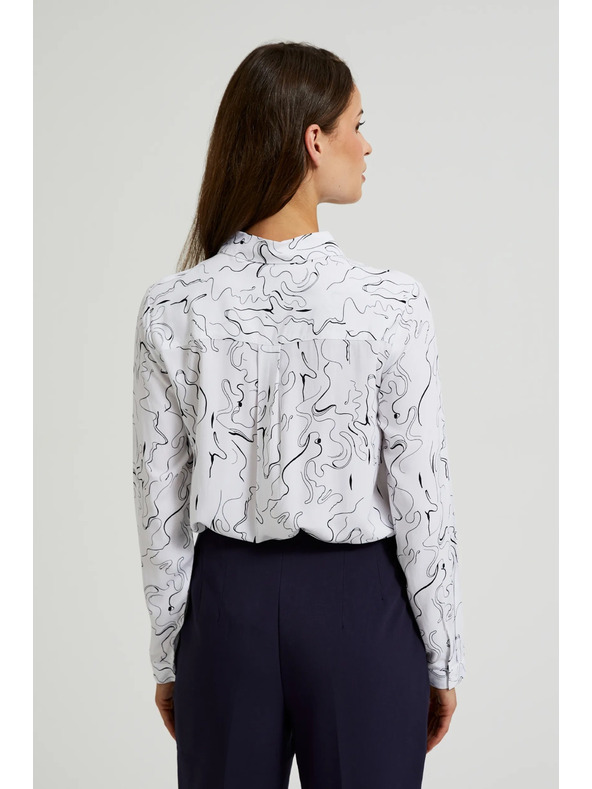 Moodo Biela dámska košeľa