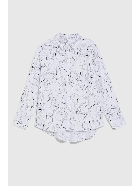 Moodo Biela dámska košeľa