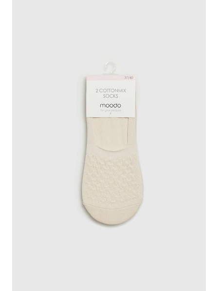 Moodo Béžové dámske ponožky