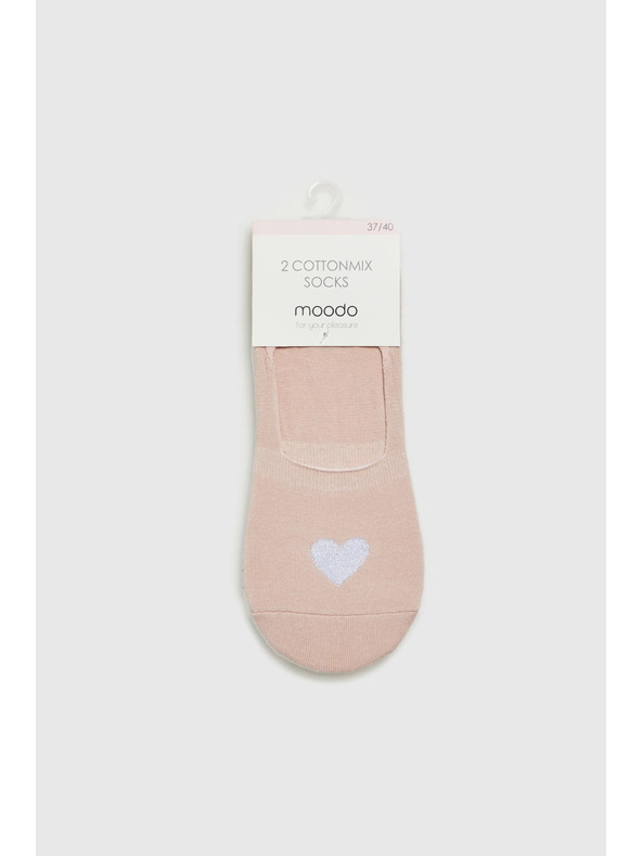 Moodo Svetlo béžové dámske ponožky