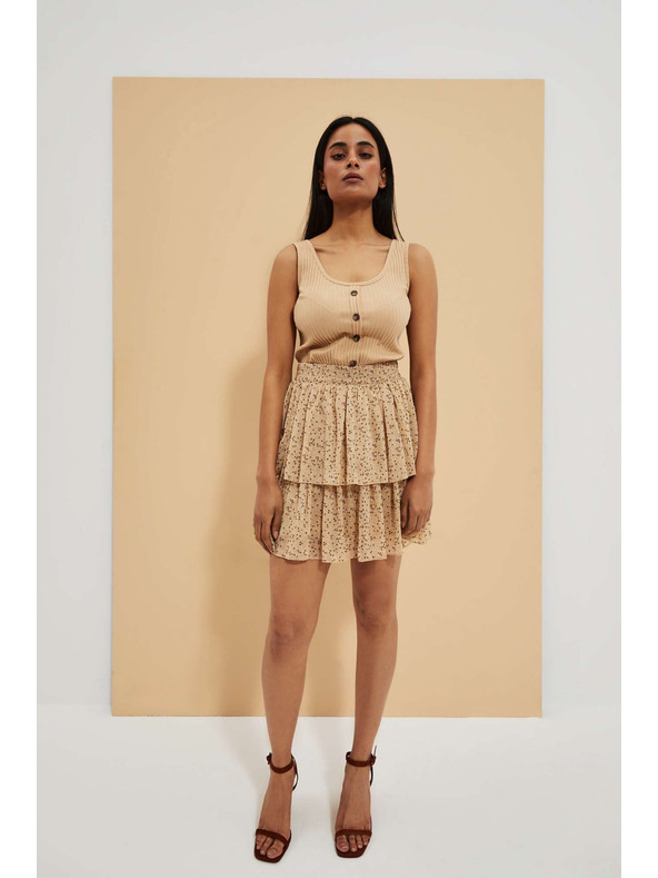 Moodo Béžová dámska sukňa