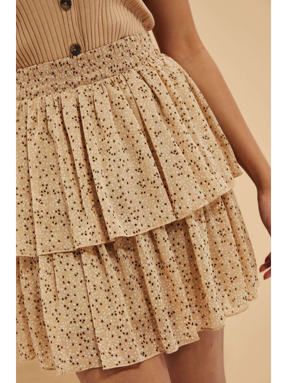 Moodo Béžová dámska sukňa
