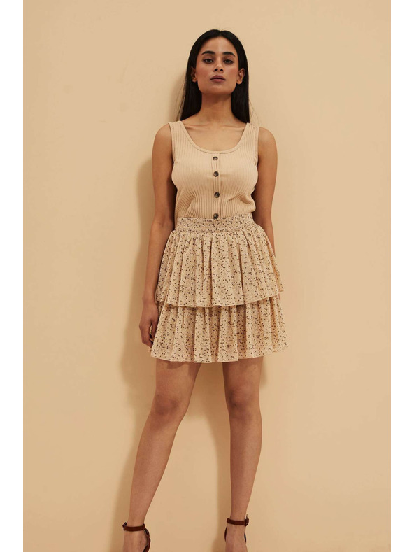 Moodo Béžová dámska sukňa