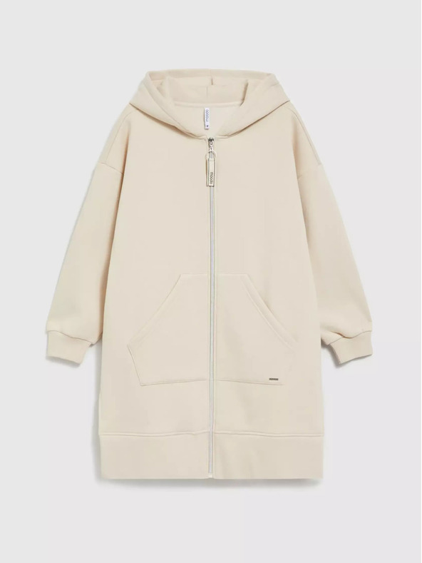 Moodo Béžová dlhá bunda