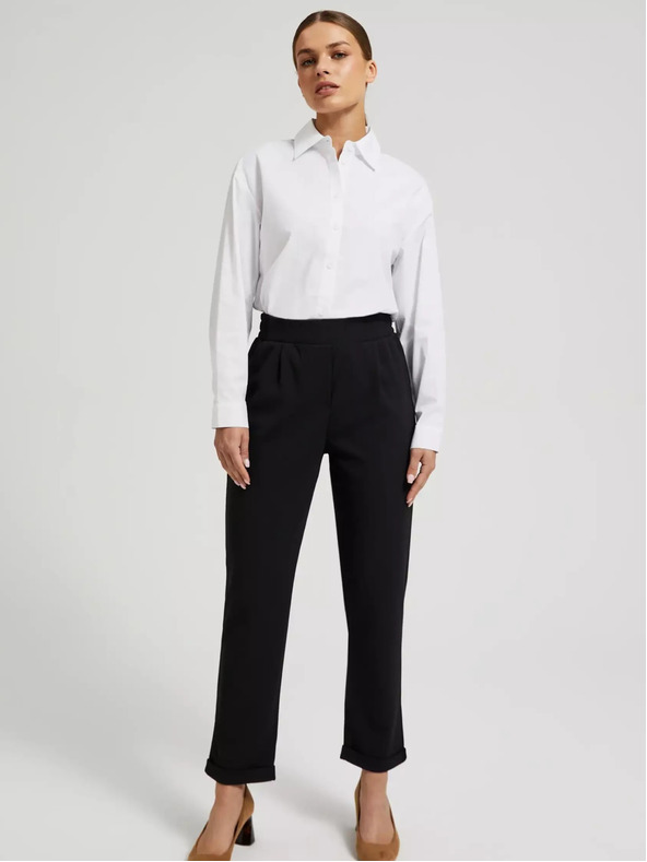 Moodo Čierne dámske nohavice