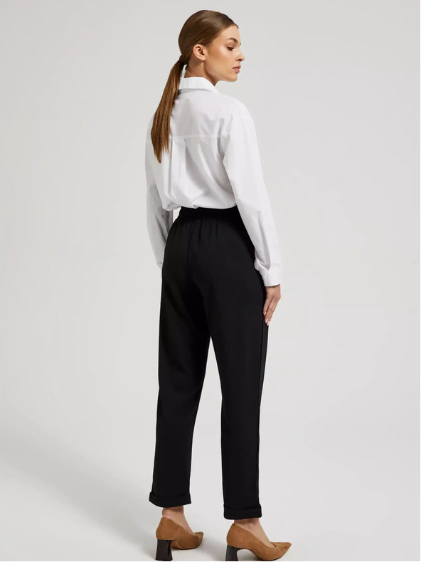 Moodo Čierne dámske nohavice