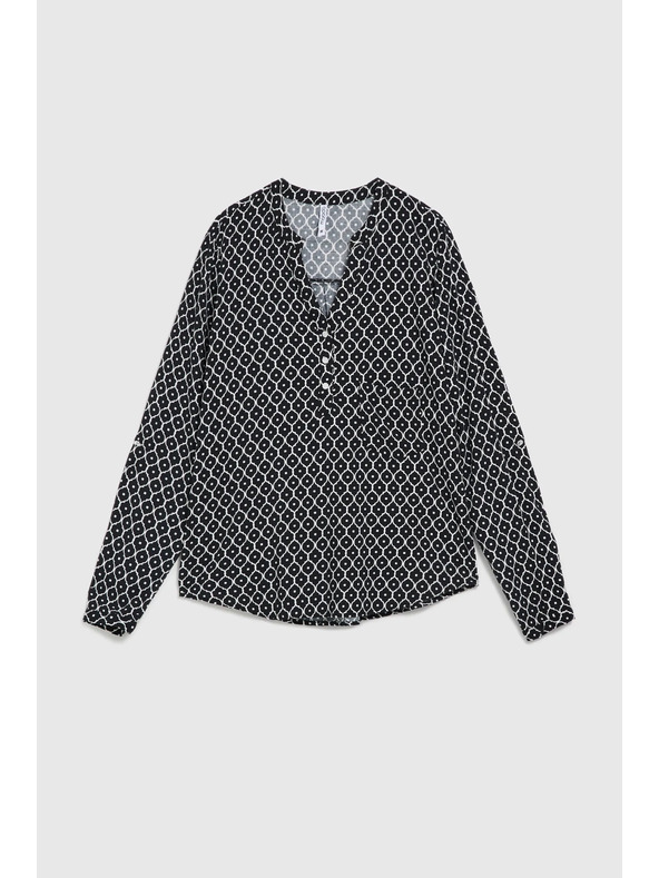 Moodo Čiernobiela dámska košeľa