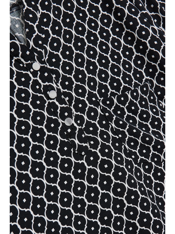 Moodo Čiernobiela dámska košeľa