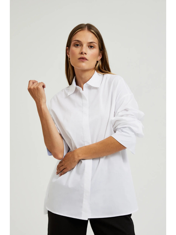 Moodo Biela dámska košeľa