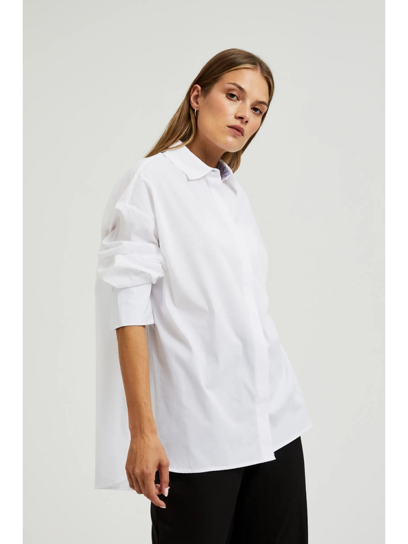 Moodo Biela dámska košeľa