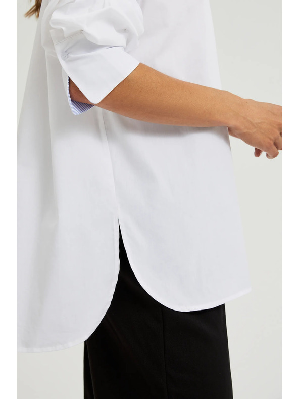 Moodo Biela dámska košeľa