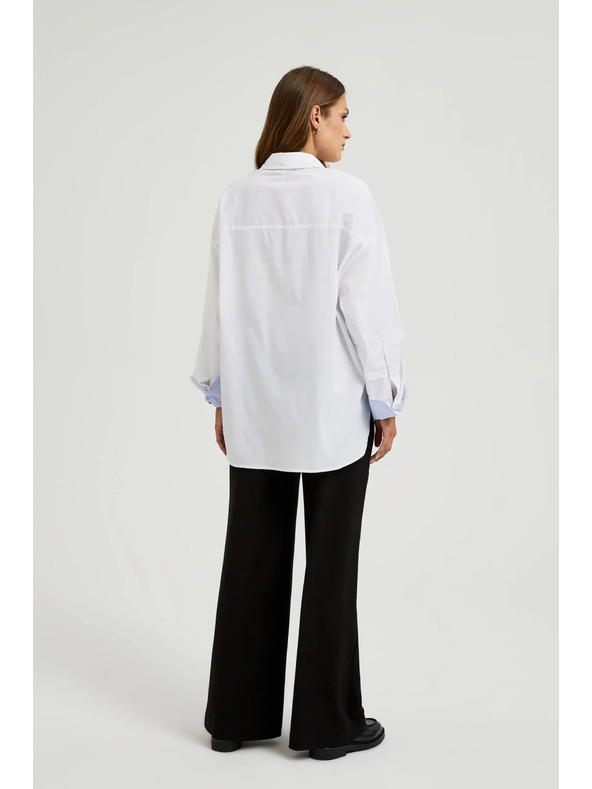Moodo Biela dámska košeľa