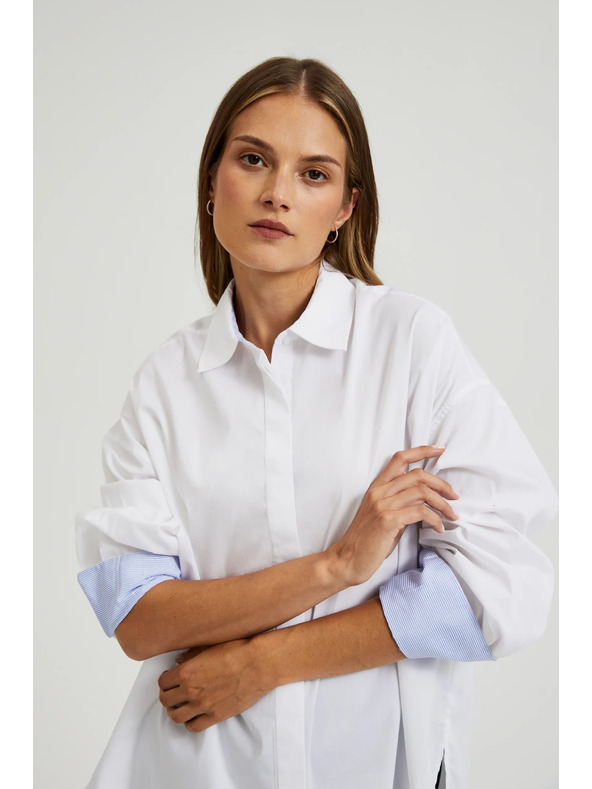 Moodo Biela dámska košeľa