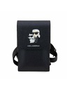 Karl Lagerfeld Karl Lagerfeld Saffiano Metal Logo NFT Obal na Telefón Black