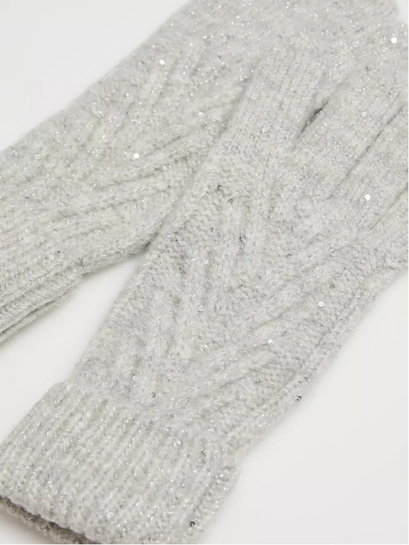 Moodo Sivé dámske rukavice