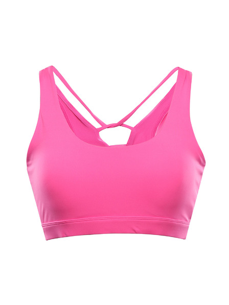 ALPINE PRO Dámsky rýchloschnúci top s cool dry ALPINE PRO BRATA neon pink