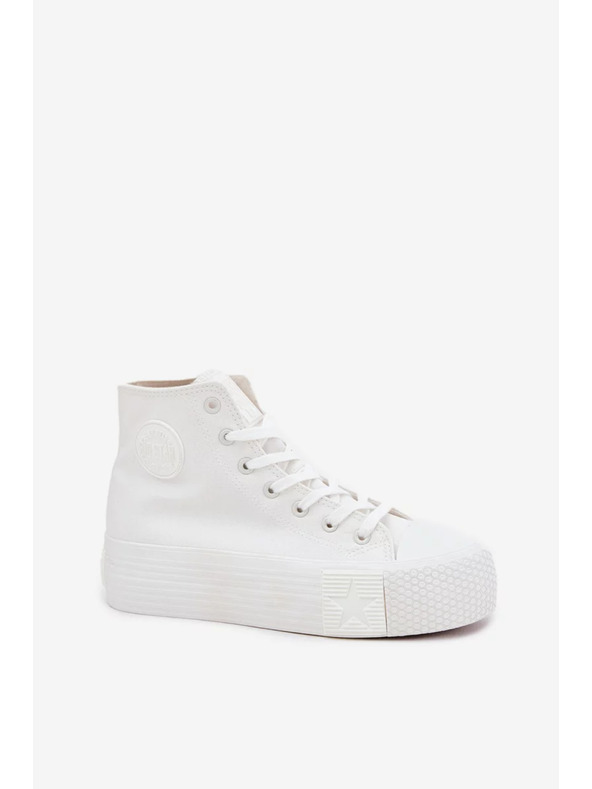 BIG STAR SHOES Dámske plátené tenisky na platforme Big Star