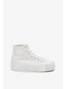 BIG STAR SHOES Dámske plátené tenisky na platforme Big Star