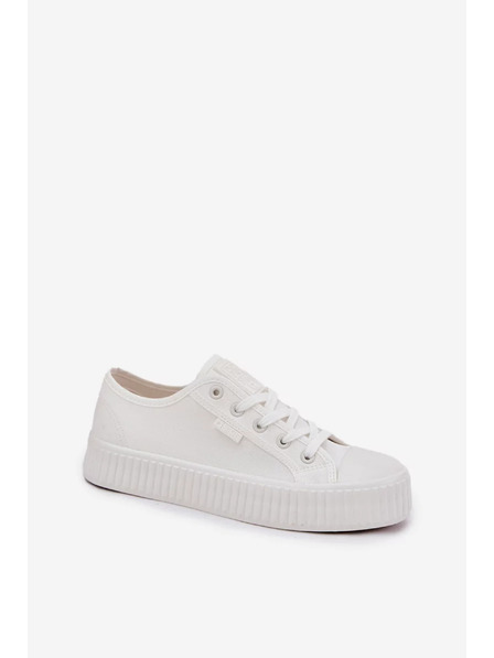BIG STAR SHOES Dámske plátené tenisky na platforme Big Star