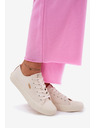 BIG STAR SHOES Dámske plátené tenisky Big Star – béžové