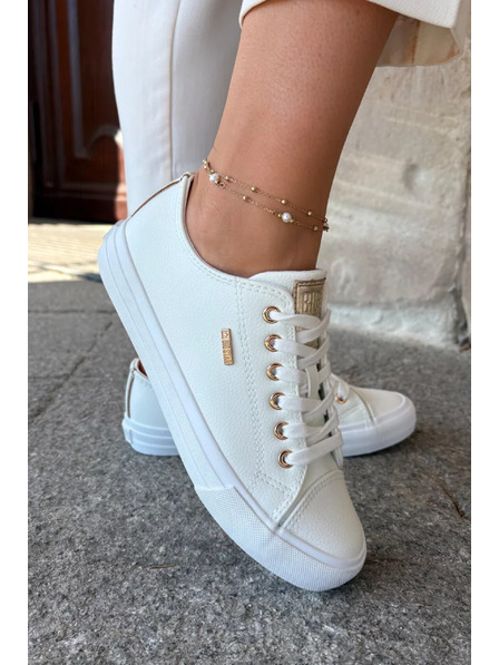 BIG STAR SHOES Dámske tenisky z EKO kože Big Star – biele