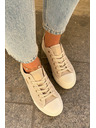 BIG STAR SHOES Dámske plátené tenisky Big Star – béžové