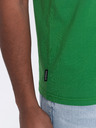 Ombre Clothing Zelené pánske základné tričko Ombre Clothing