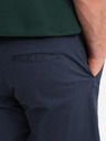 Ombre Clothing Pánske klasické chino šortky s ohrnutým lemom - tmavo modré