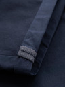 Ombre Clothing Pánske klasické chino šortky s ohrnutým lemom - tmavo modré
