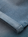 Ombre Clothing Pánske džínsové šortky s ohrnutým lemom - svetlomodré