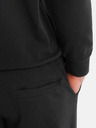 Ombre Clothing Pánska mikina s kapucňou + tepláky - čierna