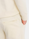 Ombre Clothing Pánska mikina s kapucňou + tepláky - krémová