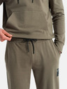 Ombre Clothing Pánska mikina s kapucňou + tepláky - olivová