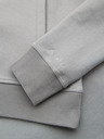 Ombre Clothing Pánska pletená bunda bomber - sivá
