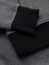 Ombre Clothing Pánska pletená bunda bomber - čierna