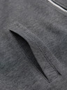 Ombre Clothing Pánska pletená bunda bomber - čierna
