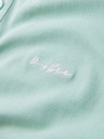 Ombre Clothing Bavlnená polokošeľa z piké úpletu - mätová