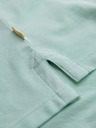 Ombre Clothing Bavlnená polokošeľa z piké úpletu - mätová