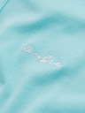 Ombre Clothing Bavlnená polokošeľa z piké úpletu - modrá