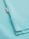 Ombre Clothing Bavlnená polokošeľa z piké úpletu - modrá