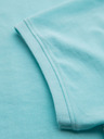 Ombre Clothing Bavlnená polokošeľa z piké úpletu - modrá