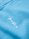 Ombre Clothing Bavlnená polokošeľa z piké úpletu - svetlomodrá